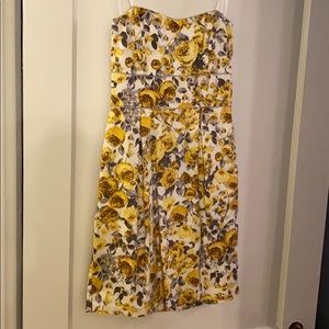 Strapless Floral Minidress